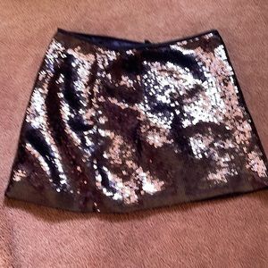 Theory purple sequined skirt